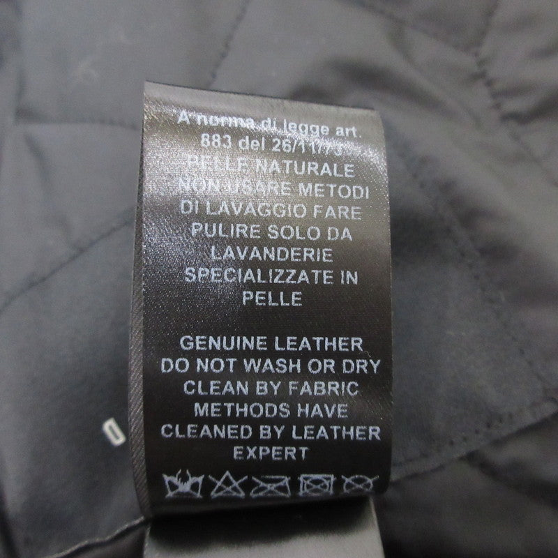 【中古】 GIUBBINO MONTONE UOMO 中綿ジャケット DF861 ブラック サイズ：52