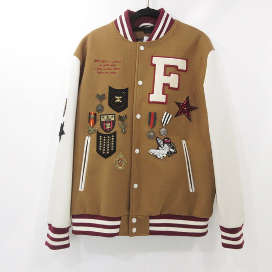 【中古】 VARCITY JACKET スタジャン MPD11W22 キャメル サイズ：XL