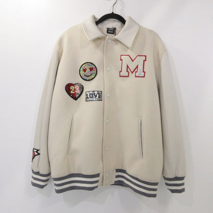 【中古】 VARCITY JACKET スタジャン MPD33W23 アイボリー サイズ：XXL