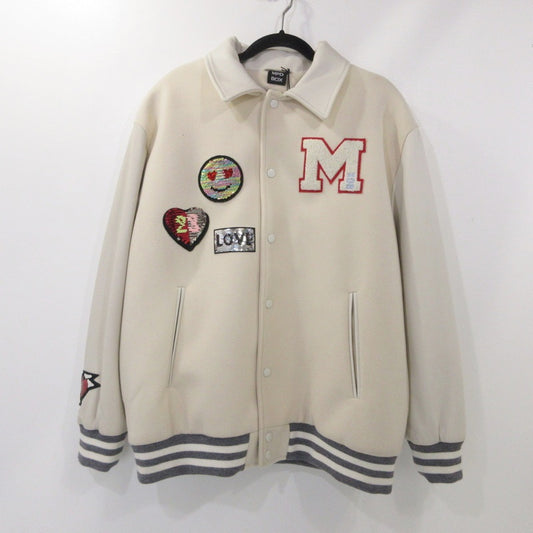 【中古】 VARCITY JACKET スタジャン MPD33W23 アイボリー サイズ：XXL