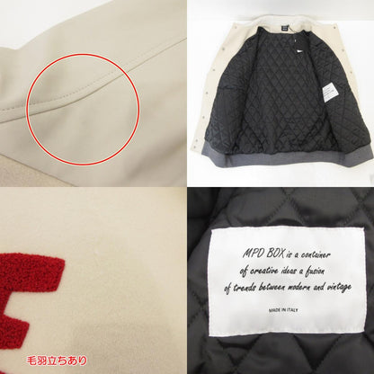 【中古】 VARCITY JACKET スタジャン MPD33W23 アイボリー サイズ：XXL