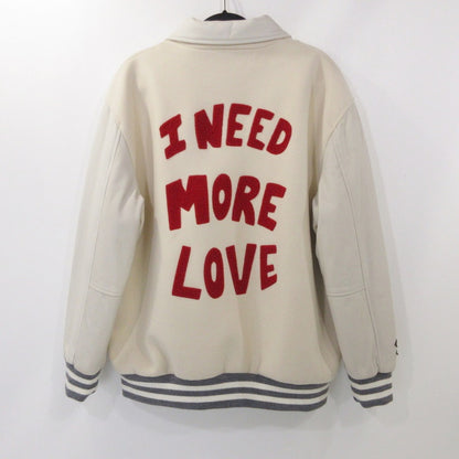 【中古】 VARCITY JACKET スタジャン MPD33W23 アイボリー サイズ：XXL