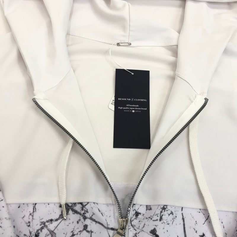 【中古】RESOUND CLOTHING | リサウンドクロージング PAISLEY RUSH OVER ZIPUP HOODIE パーカー RC32-C-001 ホワイト サイズ：3