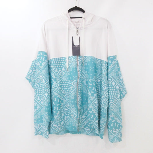 【中古】RESOUND CLOTHING | リサウンドクロージング PAISLEY RUSH OVER ZIPUP HOODIE パーカー RC32-C-001 ライトグリーン サイズ：3