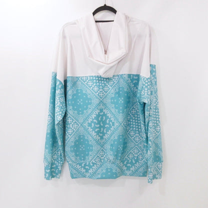 【中古】RESOUND CLOTHING | リサウンドクロージング PAISLEY RUSH OVER ZIPUP HOODIE パーカー RC32-C-001 ライトグリーン サイズ：3