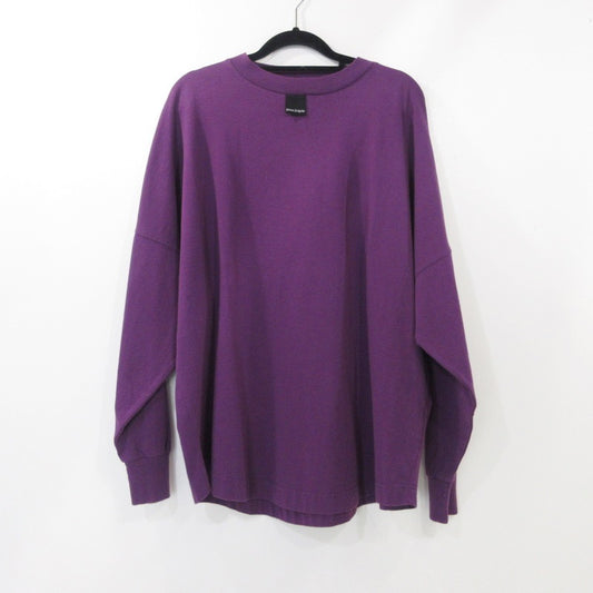 【中古】Palm Angels | パームエンジェルス BLURRY LOGO OVER TEE L/S 長袖Ｔシャツ PMAB001F21JER001 パープル サイズ：M