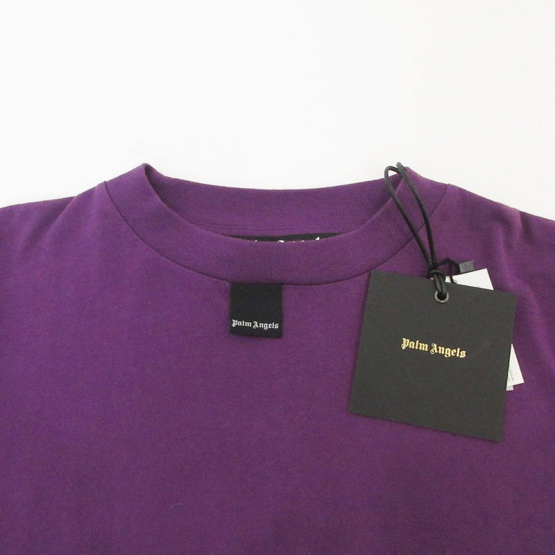 【中古】Palm Angels | パームエンジェルス BLURRY LOGO OVER TEE L/S 長袖Ｔシャツ PMAB001F21JER001 パープル サイズ：M