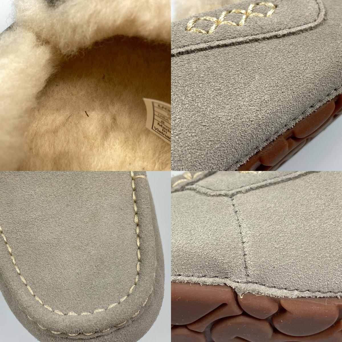 【中古】UGG | アグ ANSLEY ローファー 1106878 モカシンシューズ 25.0cm グレー 25cm