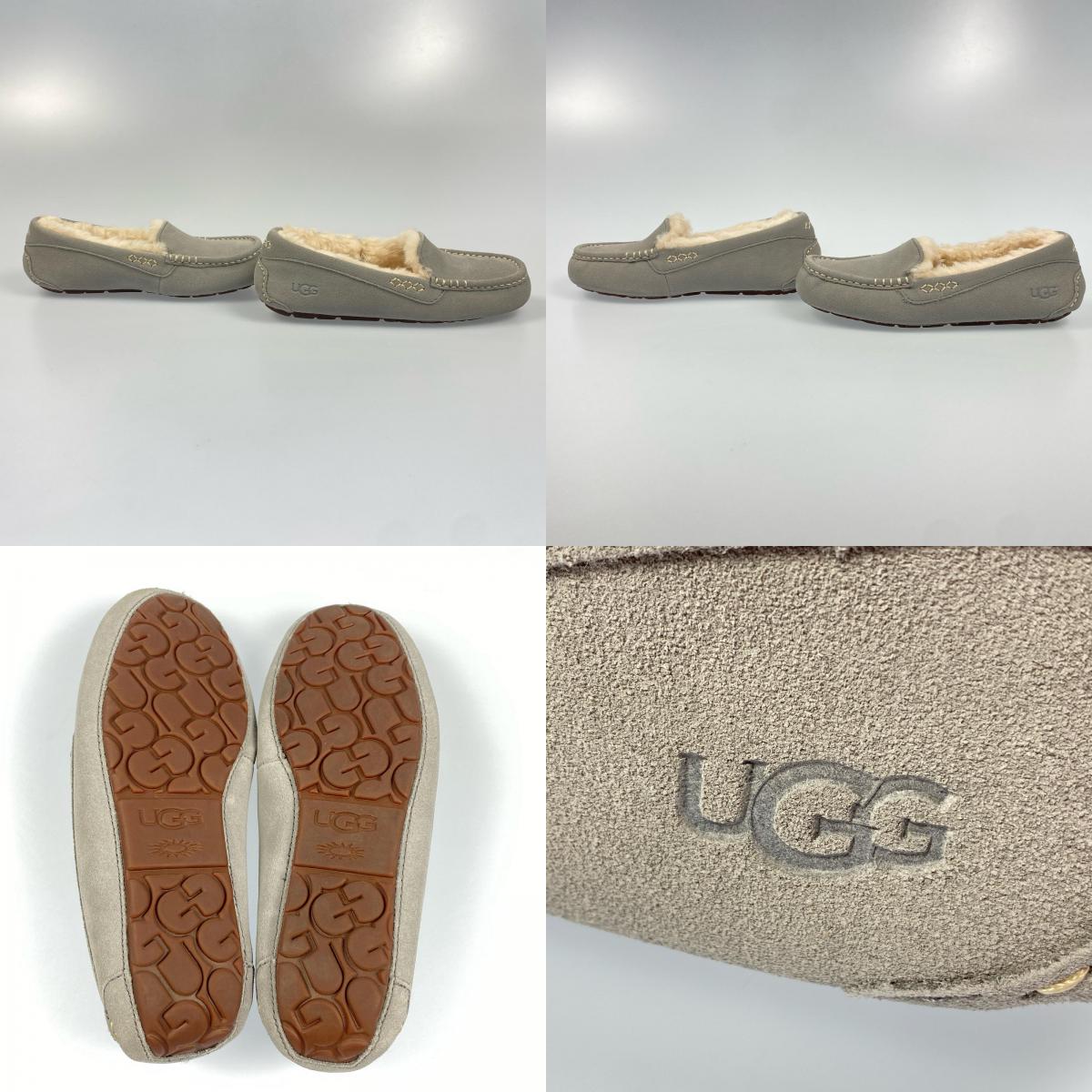 【中古】UGG | アグ ANSLEY ローファー 1106878 モカシンシューズ 25.0cm グレー 25cm
