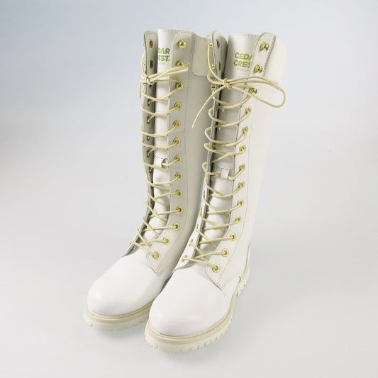 【中古】CEDARCREST | セダークレスト ブーツ CC-2055 ホワイト 24.5cm
