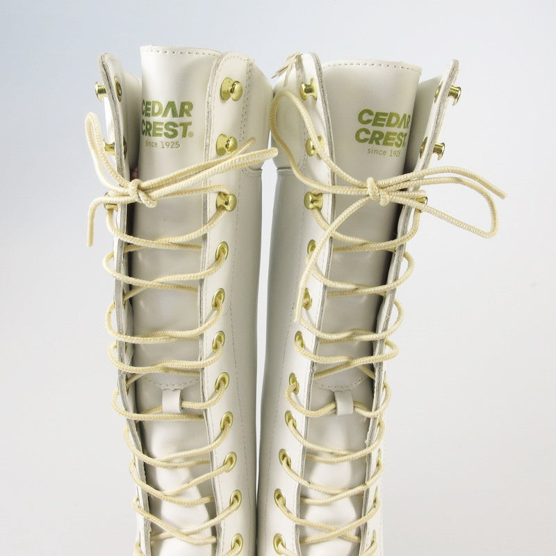【中古】CEDARCREST | セダークレスト ブーツ CC-2055 ホワイト 24.5cm