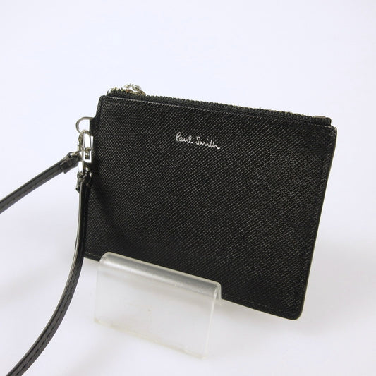 【中古】Paul Smith | ポール・スミス アーティストストライププラー コインケース 845011 W570 ブラック