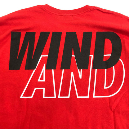 【中古】WIND AND SEA | ウィンダンシーウインダンシー SEA L/S T-SHIRT 長袖Ｔシャツ WDS-SEA-04 レッド サイズ：L
