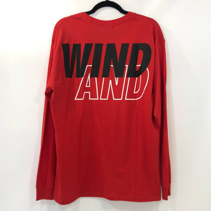 【中古】WIND AND SEA | ウィンダンシーウインダンシー SEA L/S T-SHIRT 長袖Ｔシャツ WDS-SEA-04 レッド サイズ：L