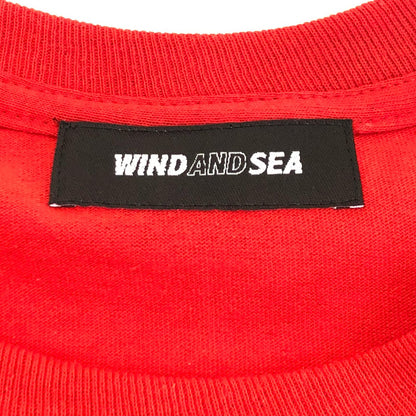 【中古】WIND AND SEA | ウィンダンシーウインダンシー SEA L/S T-SHIRT 長袖Ｔシャツ WDS-SEA-04 レッド サイズ：L