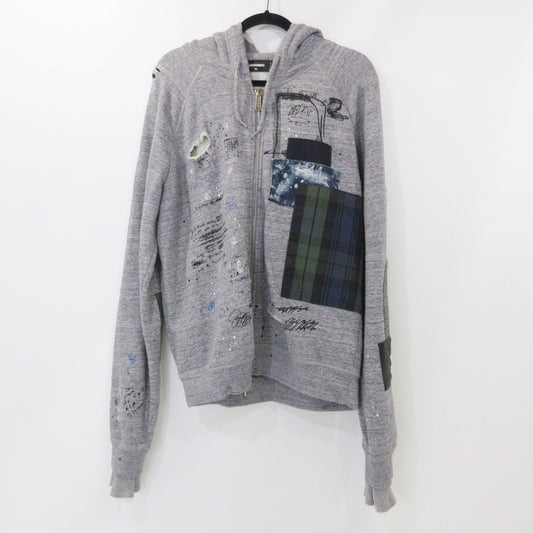 【中古】DSQUARED2 | ディースクエアード Classic Raglan Fit パーカー S74HG0117 グレー サイズ：XL