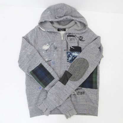 【中古】DSQUARED2 | ディースクエアード Classic Raglan Fit パーカー S74HG0117 グレー サイズ：XL