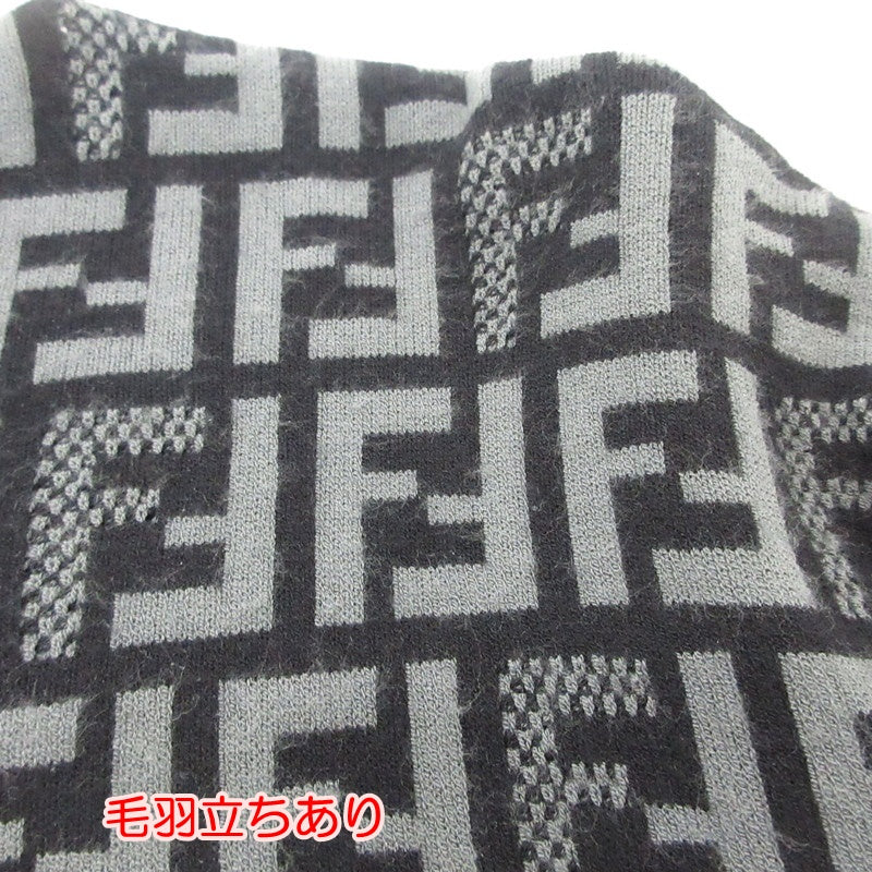 【中古】FENDI | フェンディ ブラックファブリックセーター ニット FZY443 AKEW ブラック サイズ：50