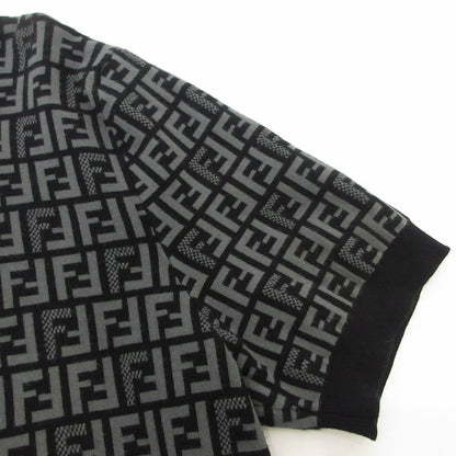 【中古】FENDI | フェンディ ブラックファブリックセーター ニット FZY443 AKEW ブラック サイズ：50