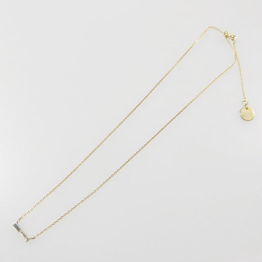 【中古】 メタリックバー ネックレス ゴールド