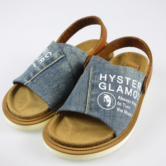 【中古】HYSTERIC GLAMOUR | ヒステリックグラマー サンダル 01191QS05044 ブルー 23cm