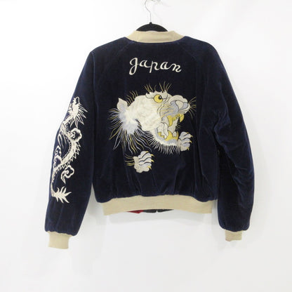 【中古】TAILOR TOYO(東洋エンタープライズ) | テイラートウヨウテイラートーヨー M品番 白虎 日本地図 スーベニアジャケット M18427 ネイビー サイズ：M