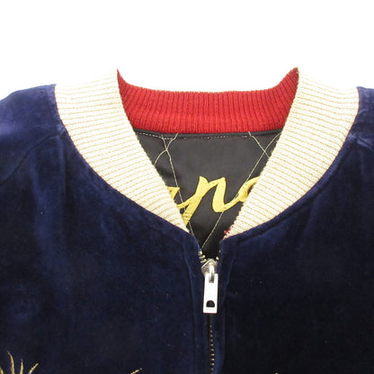 【中古】TAILOR TOYO(東洋エンタープライズ) | テイラートウヨウテイラートーヨー M品番 白虎 日本地図 スーベニアジャケット M18427 ネイビー サイズ：M