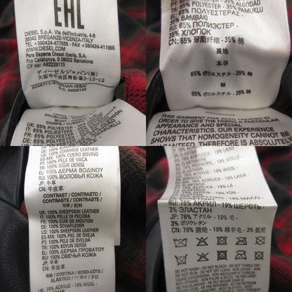 【中古】DIESEL | ディーゼル L-STEPHAN レザー ブラック サイズ：L