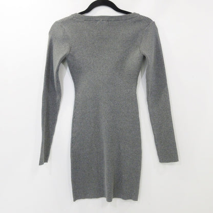 【中古】GYDA | ジェイダ GYGY two pieceレイヤードリブニットワンピース ワンピース 072450321501 2024A/W グレー