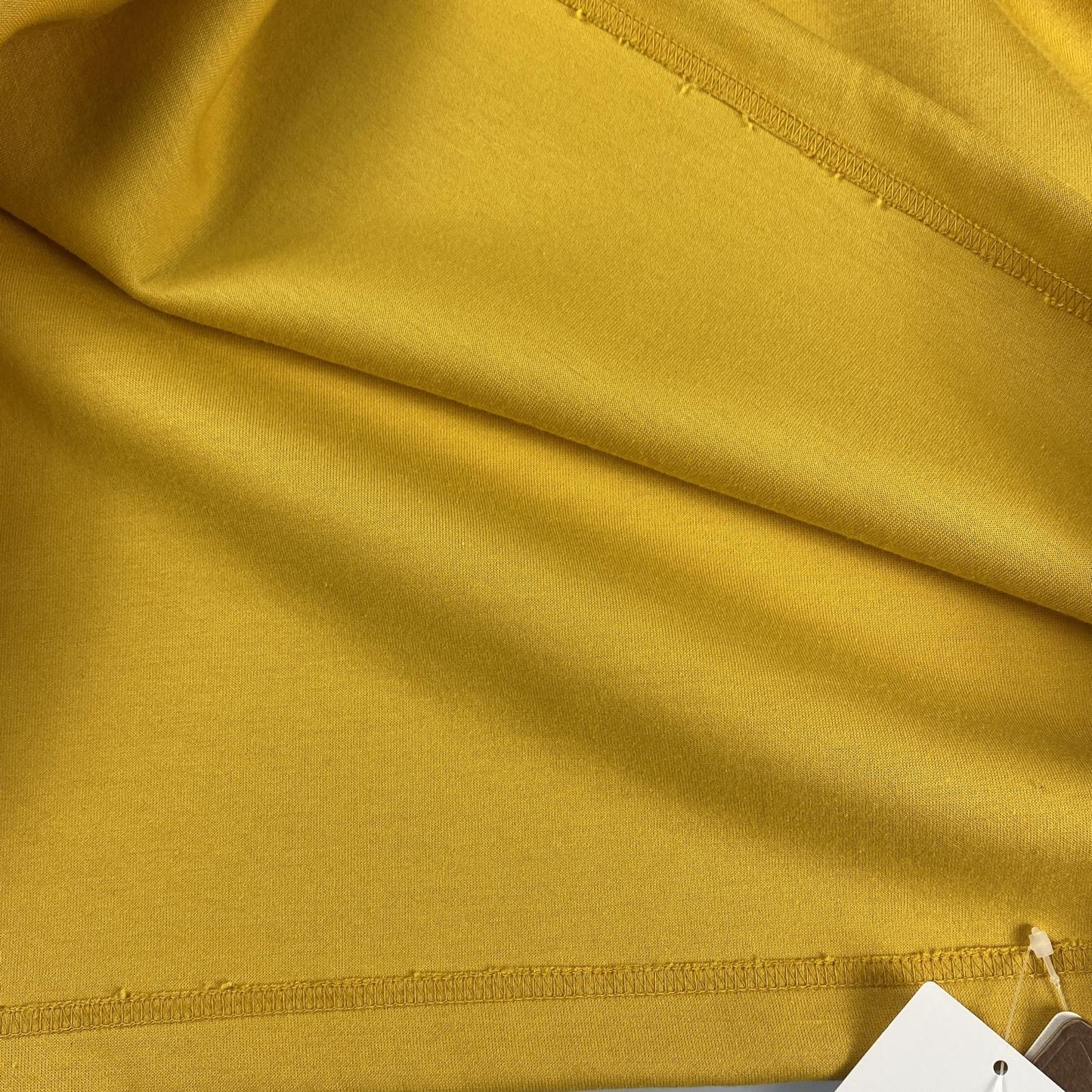 【中古】Seagreen | シーグリーン ECO CARDBOARD KNIT HALF SLEEVE SWEAT SHIRTS スウェット MSEA24S8314-M イエロー サイズ：1