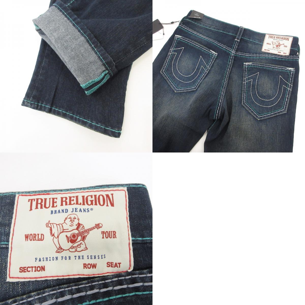 【中古】TRUE RELIGION | トゥルーレリジョン ROCCO NO FLAP MB3 デニムパンツ 107415-IFCD ブルー