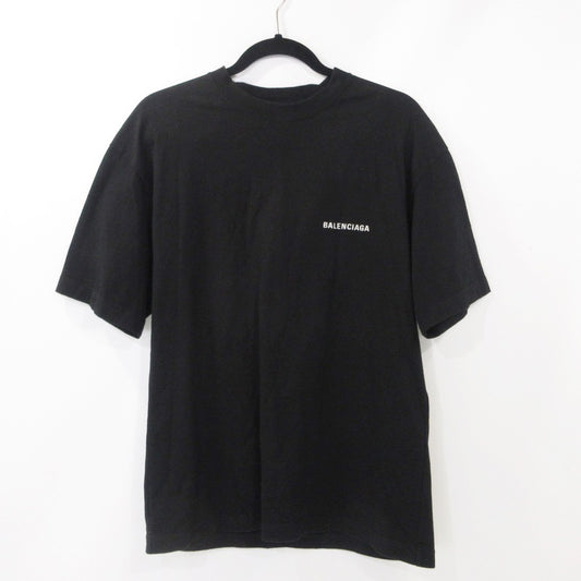 【中古】BALENCIAGA | バレンシアガ Logo ミディアムフィット 半袖Ｔシャツ 612966 TMVF4 ブラック サイズ：XXS