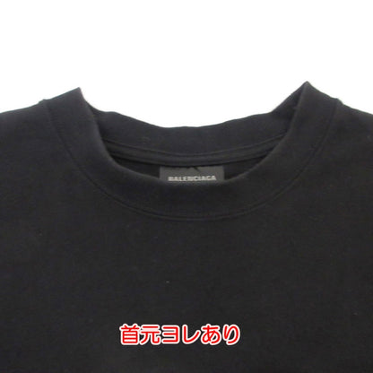 【中古】BALENCIAGA | バレンシアガ Logo ミディアムフィット 半袖Ｔシャツ 612966 TMVF4 ブラック サイズ：XXS