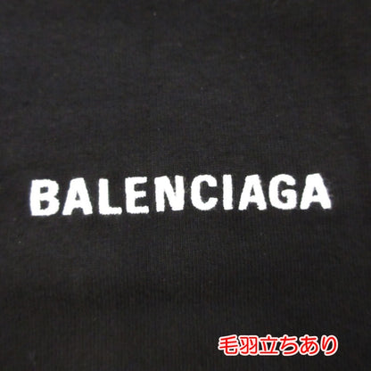 【中古】BALENCIAGA | バレンシアガ Logo ミディアムフィット 半袖Ｔシャツ 612966 TMVF4 ブラック サイズ：XXS