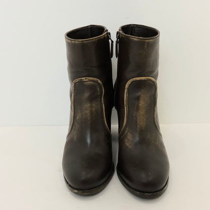 【中古】PRADA | プラダ サイドジップアンクルブーツ ブーツ 1T506EF ブラウン 24cm