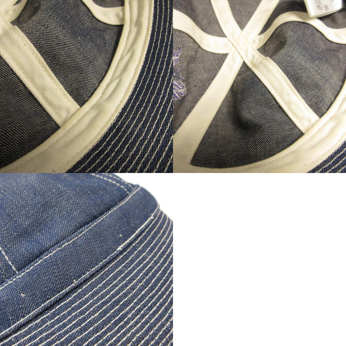 【中古】Needles | ニードルス SAILOR HAT ハット KP048 2022S/S ネイビー サイズ：M