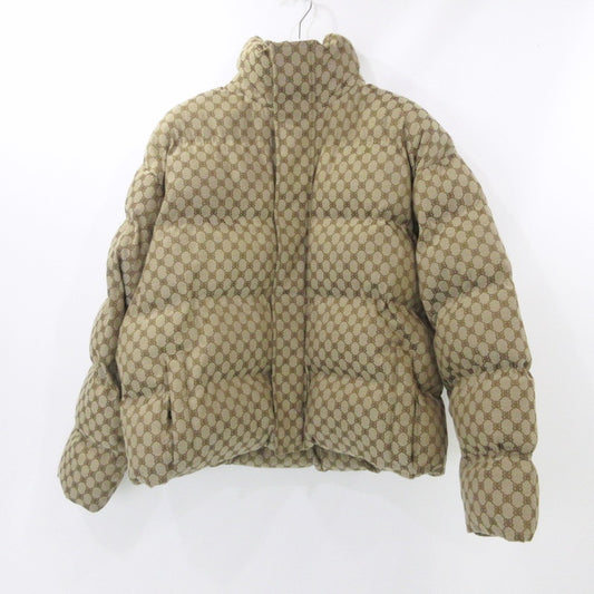 【中古】BALENCIAGA | バレンシアガ Hacker BB Puffer Jacket ダウンジャケット 681885 TLD53 ベージュ サイズ：46