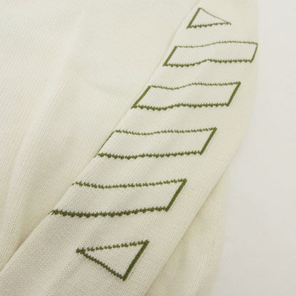 【中古】OFF-WHITE | オフホワイト ARROW DIAG OUTLINE セーター OMHE087F21KNI001 ホワイト サイズ：M