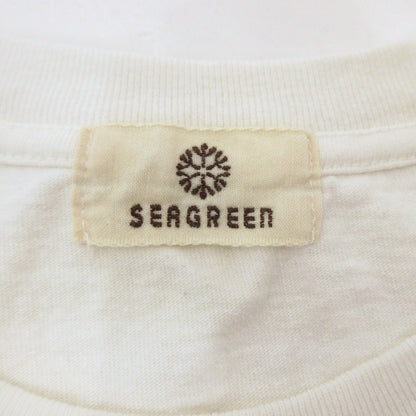 【中古】Seagreen | シーグリーン RECYCLE COTTON LOGO T-SHIRTS 半袖Ｔシャツ MSEA24S8315-M ホワイト サイズ：1
