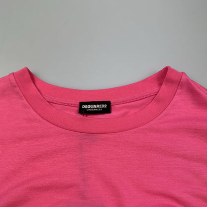 【中古】DSQUARED2 | ディースクエアード Logo Underwear T-Shirt 半袖Ｔシャツ D9M203480 ピンク サイズ：S