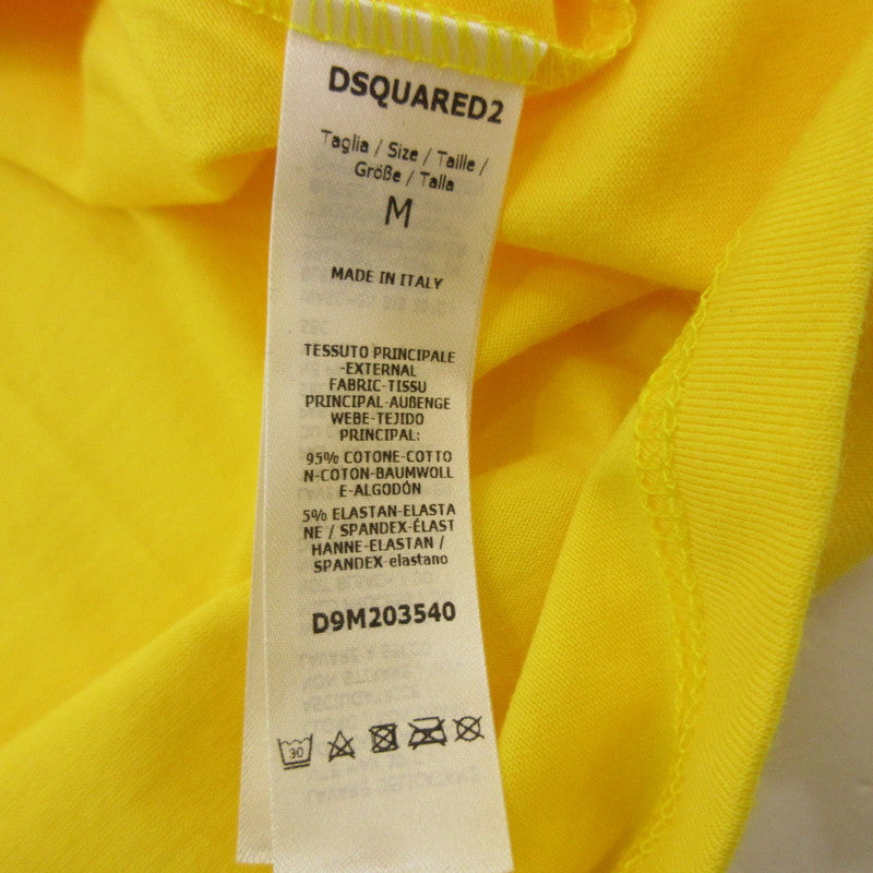 DSQUARED2 | ディースクエアード Logo Underwear T-Shirt 半袖Ｔシャツ D9M203540 イエロー サイズ：M