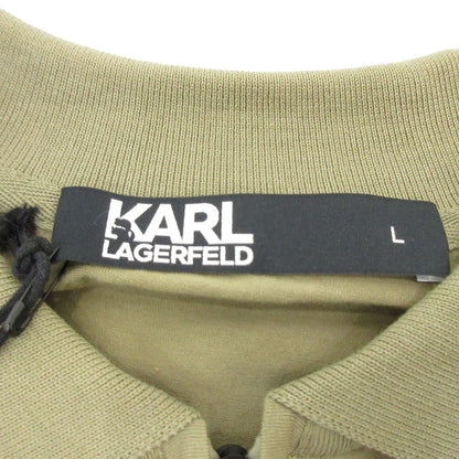 【中古】KARL LAGERFELD | カールラガーフェルド ポロシャツ 745018 カーキ サイズ：L