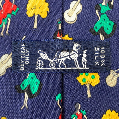 【中古】HERMES | エルメス ネクタイ ブルー
