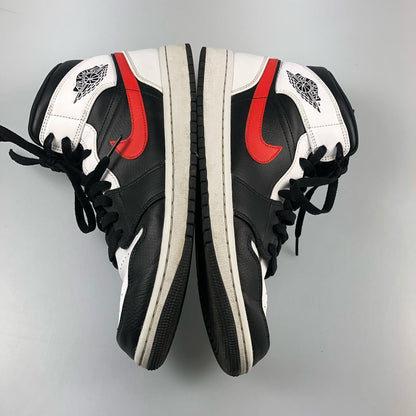 【中古】NIKE | ナイキ AIR JORDAN 1 MID スニーカー 554724-075 ホワイト 28cm