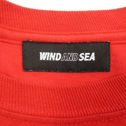 【中古】WIND AND SEA | ウィンダンシーウインダンシー SEA L/S T-SHIRT 長袖Ｔシャツ WDS-SEA-04 レッド サイズ：XL