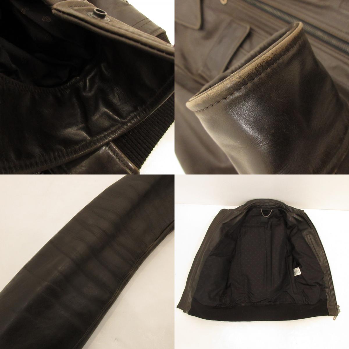 【中古】GalaabenD | ガラアーベント A-2 レザー 87532206-RC-10A ブラウン サイズ：M