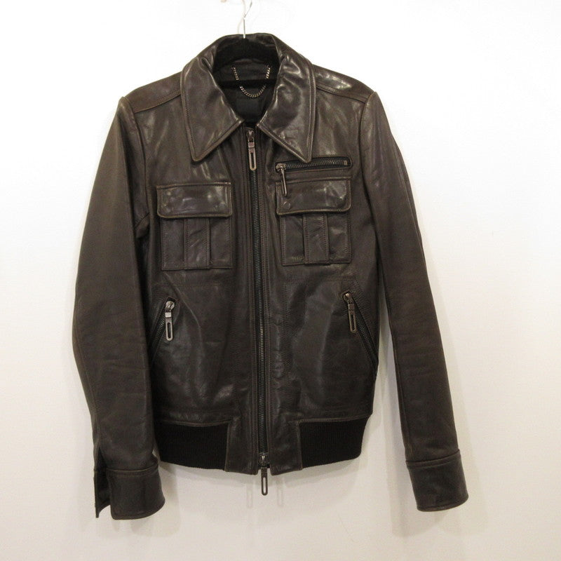 【中古】GalaabenD | ガラアーベント A-2 レザー 87532206-RC-10A ブラウン サイズ：M