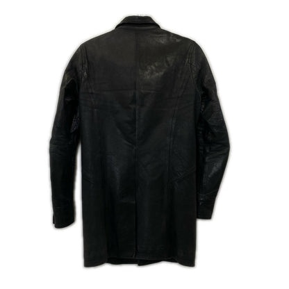 【中古】 オイルドステアレザーコート レザー 5180 2015A/W ブラック