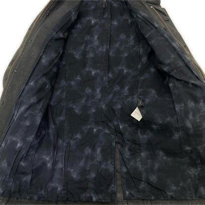 【中古】 オイルドステアレザーコート レザー 5180 2015A/W ブラック