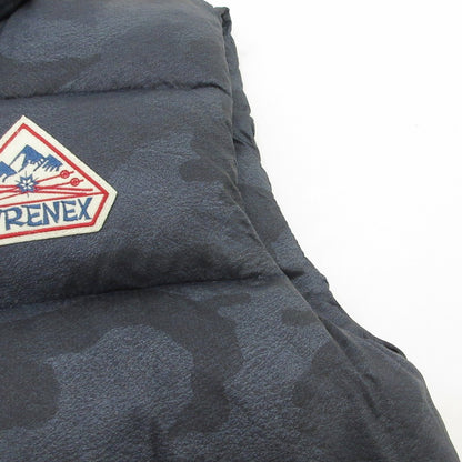 【中古】Pyrenex | ピレネックス CAMO BLUE PRINT ダウンベスト HUS012 ネイビー サイズ：M